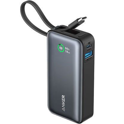 Bateria externa Anker Nano, 10000mAh, 30W, QC + PD, 1 x USB-A - 2 x USB-C, preto A1259G11 