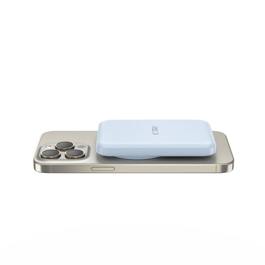 External Wireless Battery Tech-Protect PB10 LifeMag, 5000mAh, 15W, PD + FQI, 1 x QI - 1 x USB-C, Blue