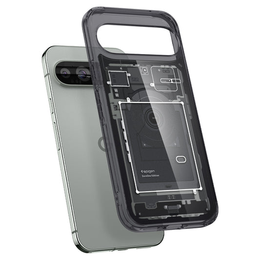 Case for Google Pixel 9 Pro XL, Spigen, Ultra Hybrid Zero One, Black ACS07722 