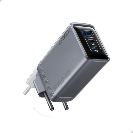 Carregador de rede Anker Prime, 100W, 3A, 1 x USB-A - 2 x USB-C, cinzento A2688341 A2688341 