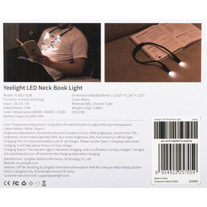 Led Strip Yeelight Neck Book, 2.5W, 2700K - 6500K, Black YLODJ-0138