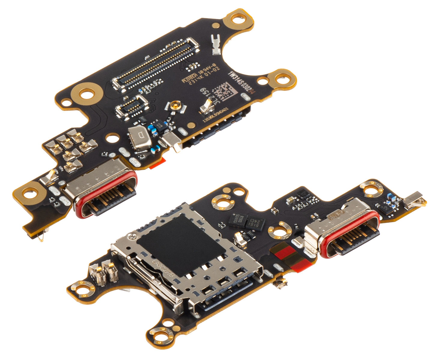 Board with Charging Connector - Microphone - SIM Reader Module Xiaomi 13 Lite, Service Pack 5600010L9S00 