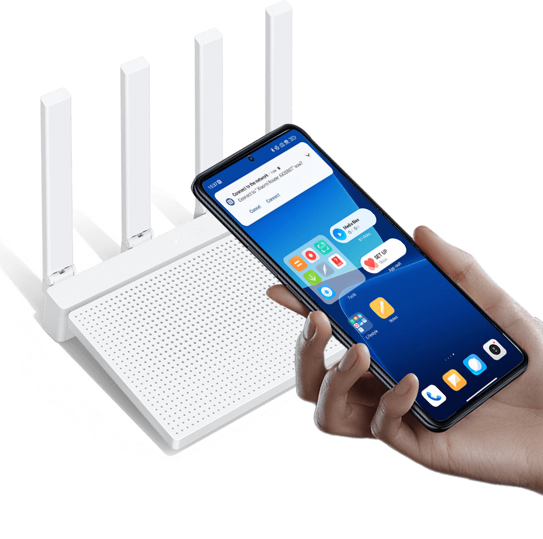 Xiaomi AX3000T Wireless Router, Dual Band, Wi-Fi 6, White DVB4423GL 